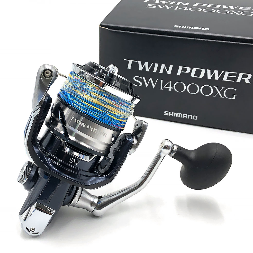 美品 SHIMANO シマノ ツインパワーSW 14000XG スピニングリール-